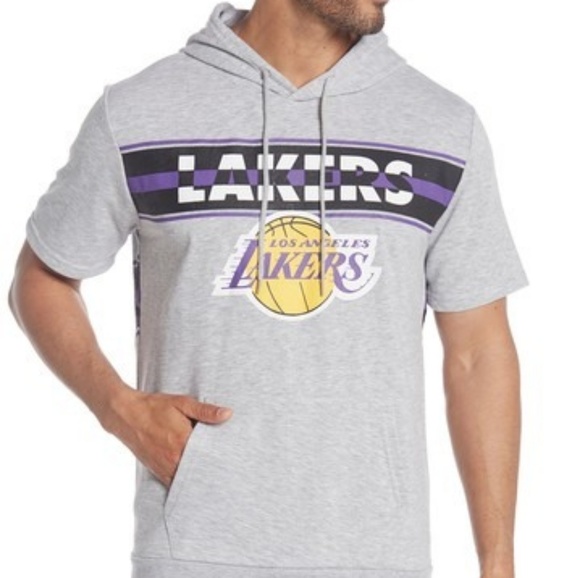 Unk Other - UNK NBA Lakers Timecut Short Sleeve Hoodie